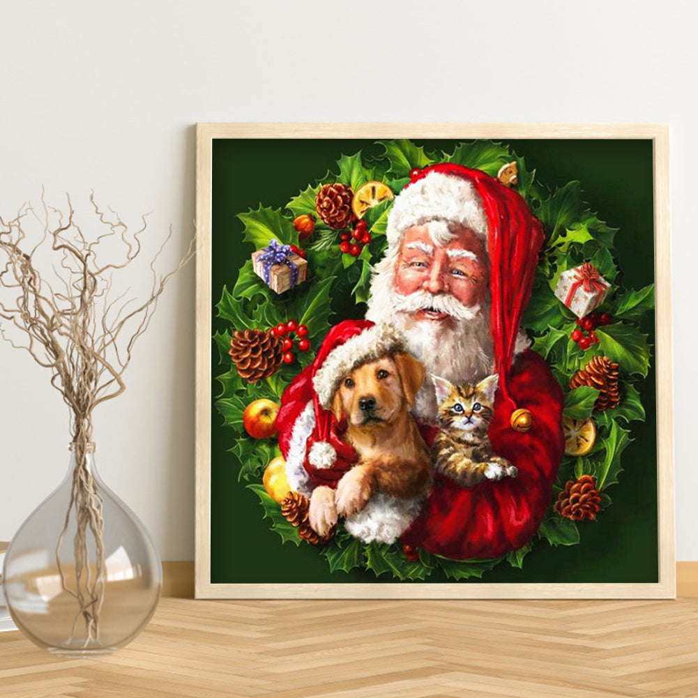 Garland Dog - Full Square Drill Diamond Painting 40*40CM