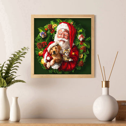 Garland Dog - Full Square Drill Diamond Painting 40*40CM