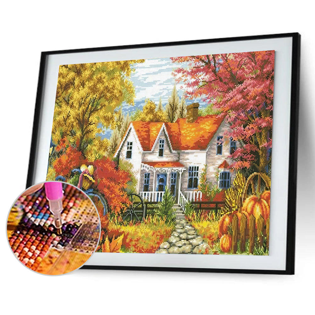 Four Seasons - Full Round Drill Diamond Painting 40*30CM