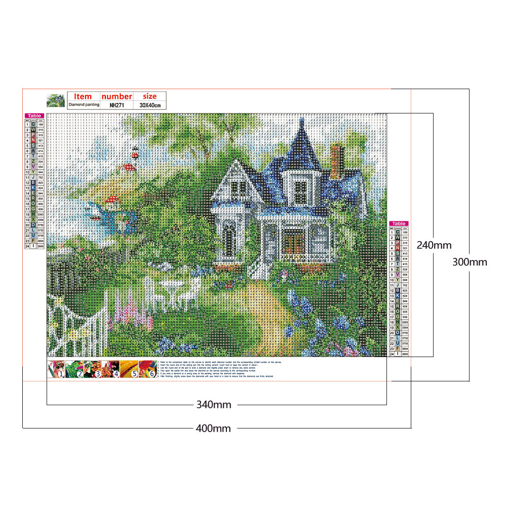 Four Seasons - Full Round Drill Diamond Painting 40*30CM