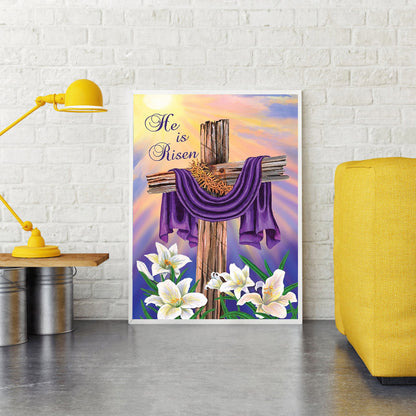 Cross - Full Round Drill Diamond Painting 30*40CM