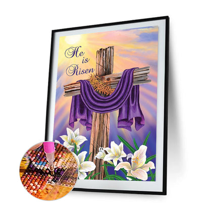 Cross - Full Round Drill Diamond Painting 30*40CM