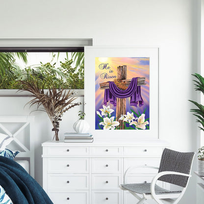 Cross - Full Round Drill Diamond Painting 30*40CM