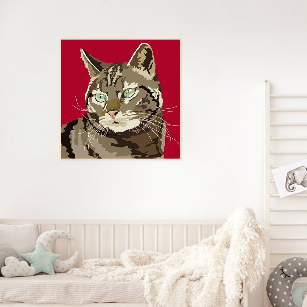 Cat - Full Square Drill Diamond Painting 40*40CM