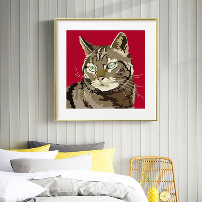 Cat - Full Square Drill Diamond Painting 40*40CM