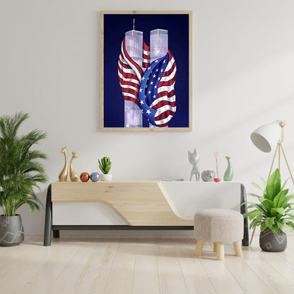 National Flag - Special Shaped Drill Diamond Painting 30*40CM