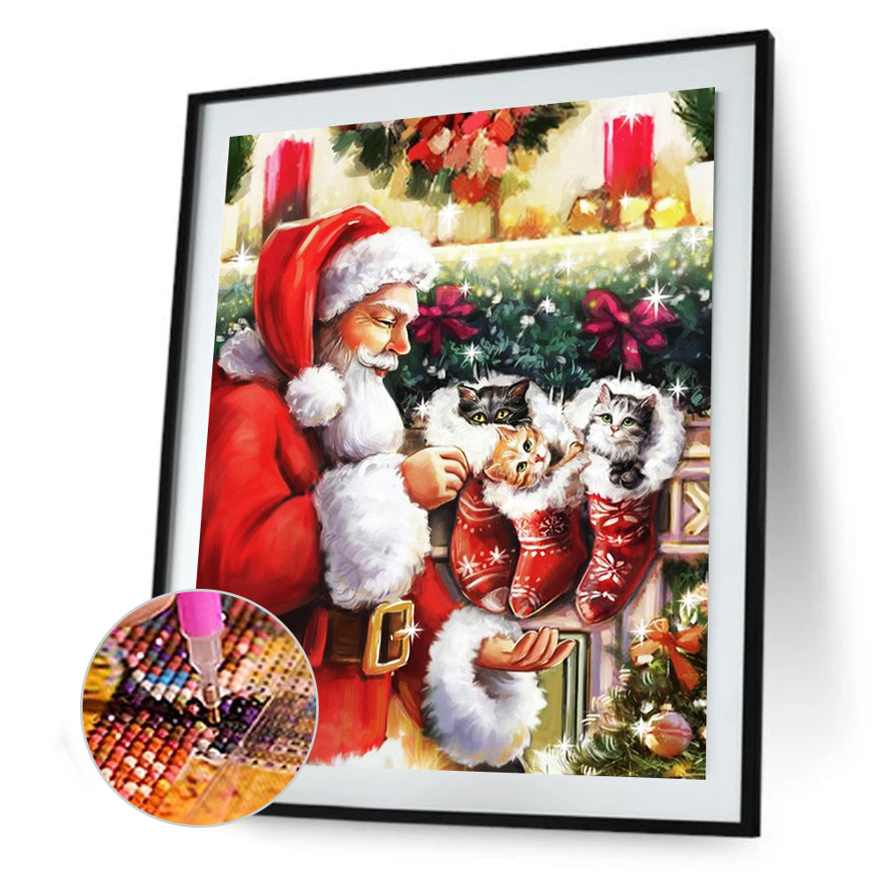 Santa Claus - Full Round Drill Diamond Painting 40*50CM