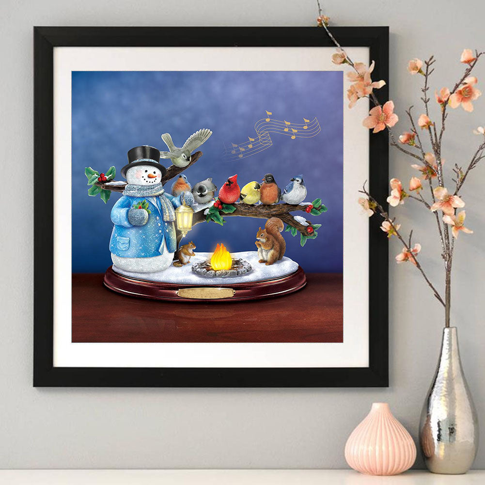 Snowman Animal - Full Round Drill Diamond Painting 40*40CM