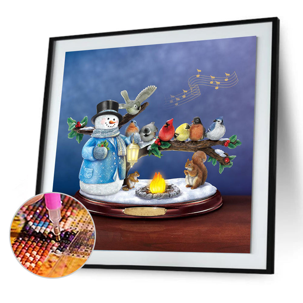 Snowman Animal - Full Round Drill Diamond Painting 40*40CM