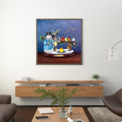 Snowman Animal - Full Round Drill Diamond Painting 40*40CM