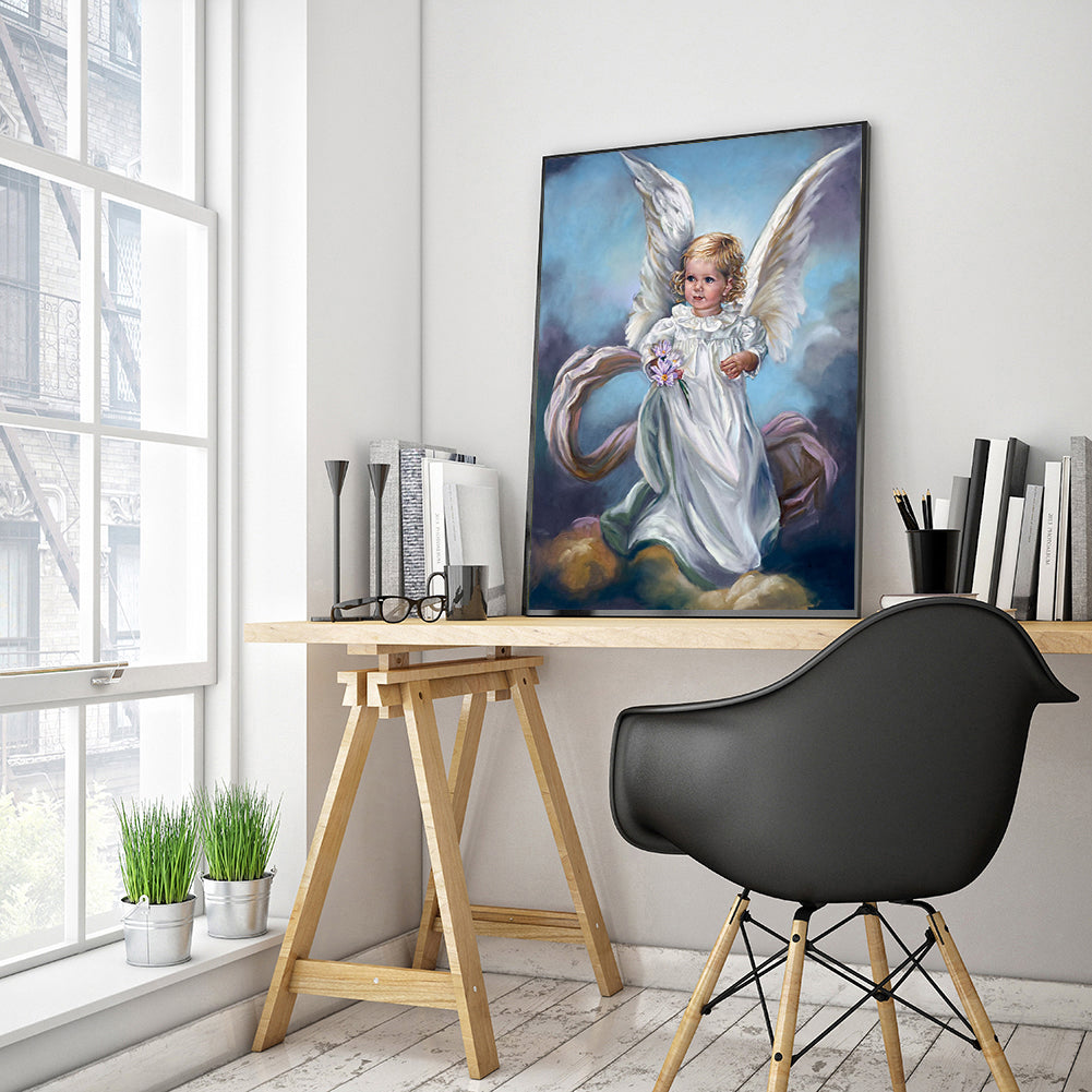 Angel Girl - Full Round Drill Diamond Painting 30*40CM