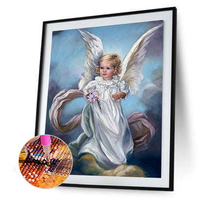 Angel Girl - Full Round Drill Diamond Painting 30*40CM