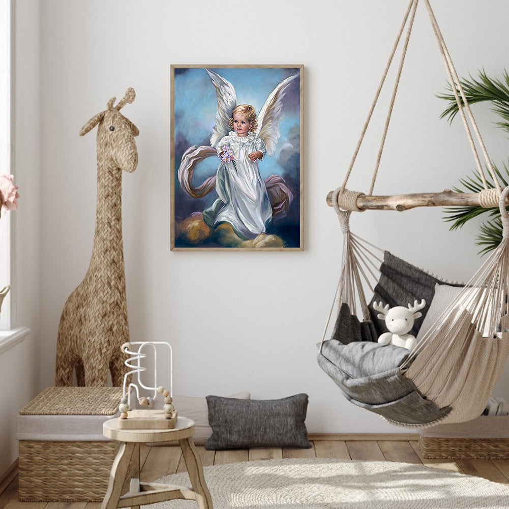 Angel Girl - Full Round Drill Diamond Painting 30*40CM