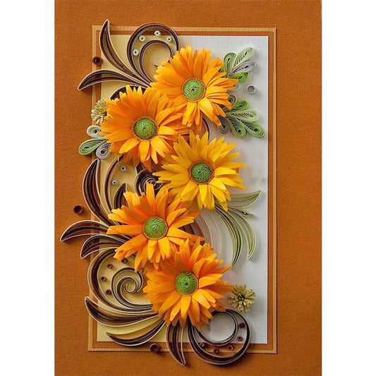Paper Quilling - Full Round Drill Diamond Painting 30*45CM