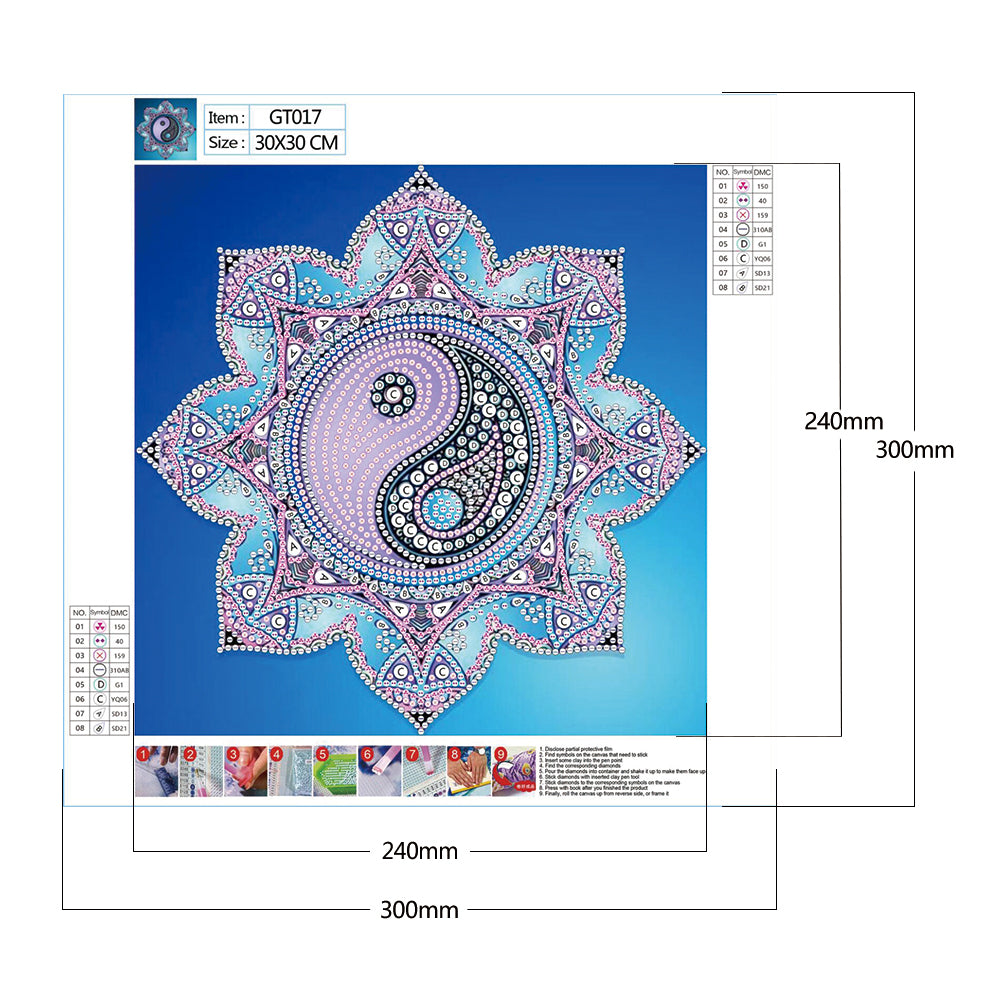 Datura - Special Shaped Drill Diamond Painting 30*30CM