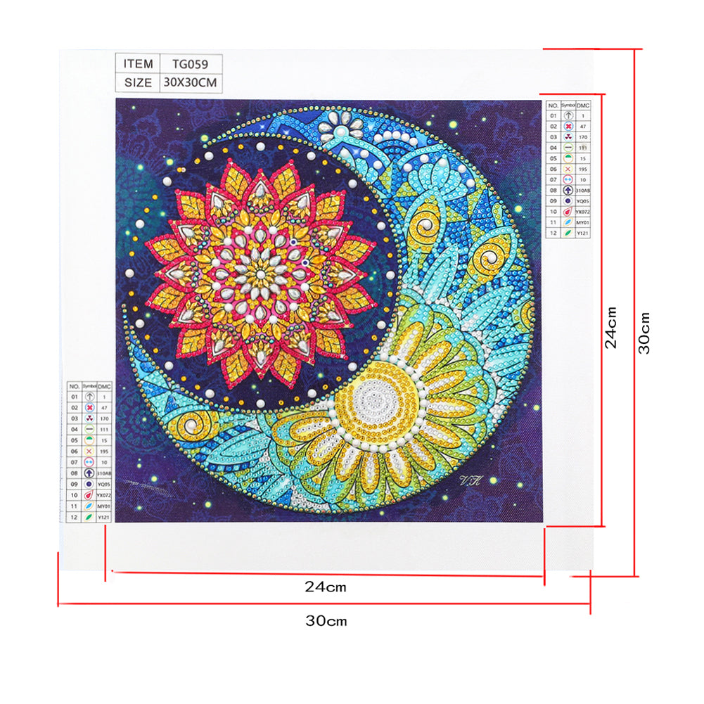 Datura - Special Shaped Drill Diamond Painting 30*30CM