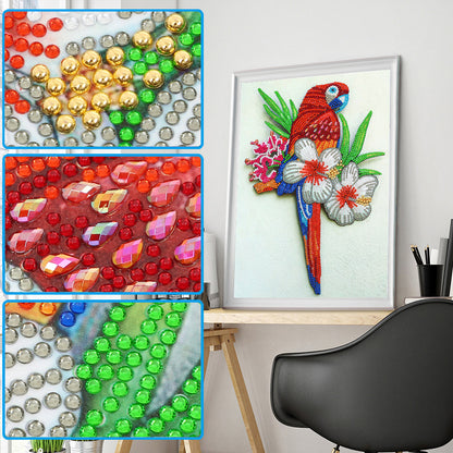 Parrot - Special Shaped Drill Diamond Painting 30*40CM