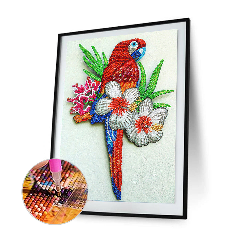 Parrot - Special Shaped Drill Diamond Painting 30*40CM