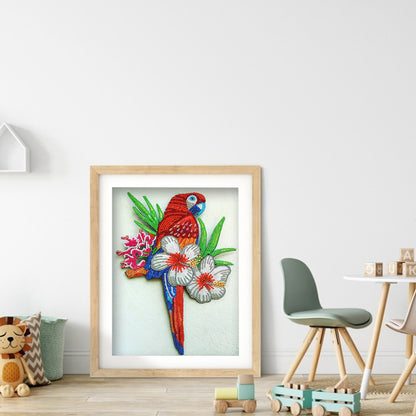 Parrot - Special Shaped Drill Diamond Painting 30*40CM