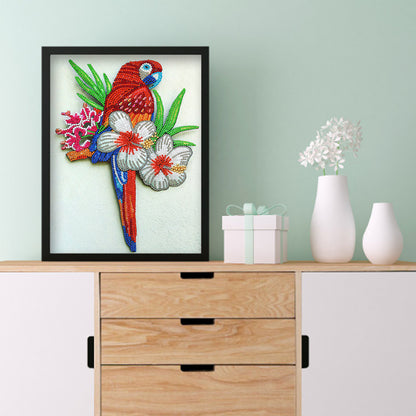 Parrot - Special Shaped Drill Diamond Painting 30*40CM