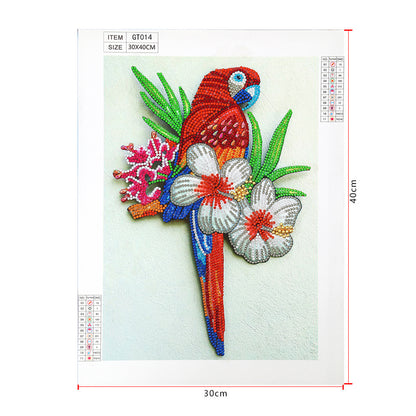 Parrot - Special Shaped Drill Diamond Painting 30*40CM