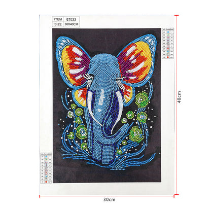 Elephant - Special Shaped Drill Diamond Painting 30*40CM