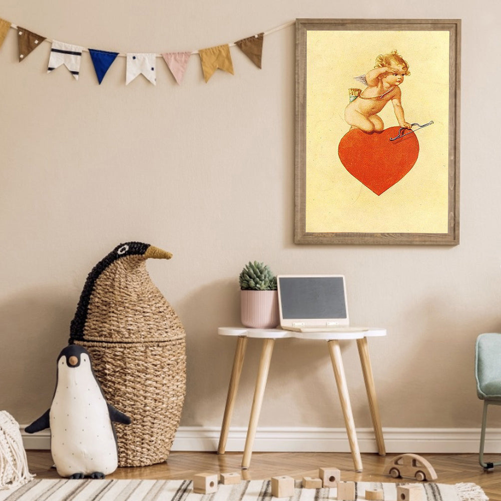 Angel - Full Round Drill Diamond Painting 30*40CM