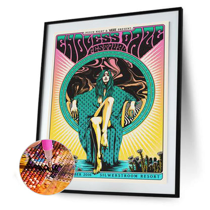 Dark Skeleton - Full Round Drill Diamond Painting 30*40CM