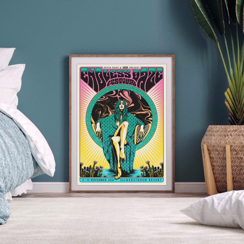 Dark Skeleton - Full Round Drill Diamond Painting 30*40CM