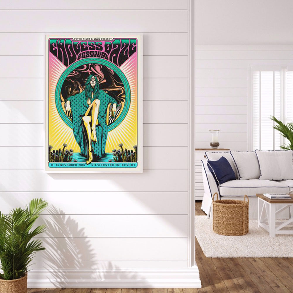 Dark Skeleton - Full Round Drill Diamond Painting 30*40CM