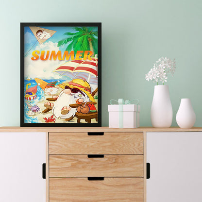 Summer Beach - Full Round Drill Diamond Painting 30*40CM