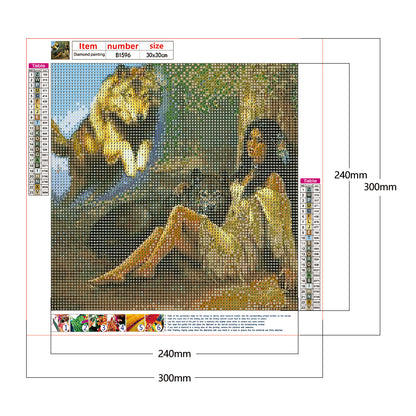 Wolf - Full Round Drill Diamond Painting 30*30CM