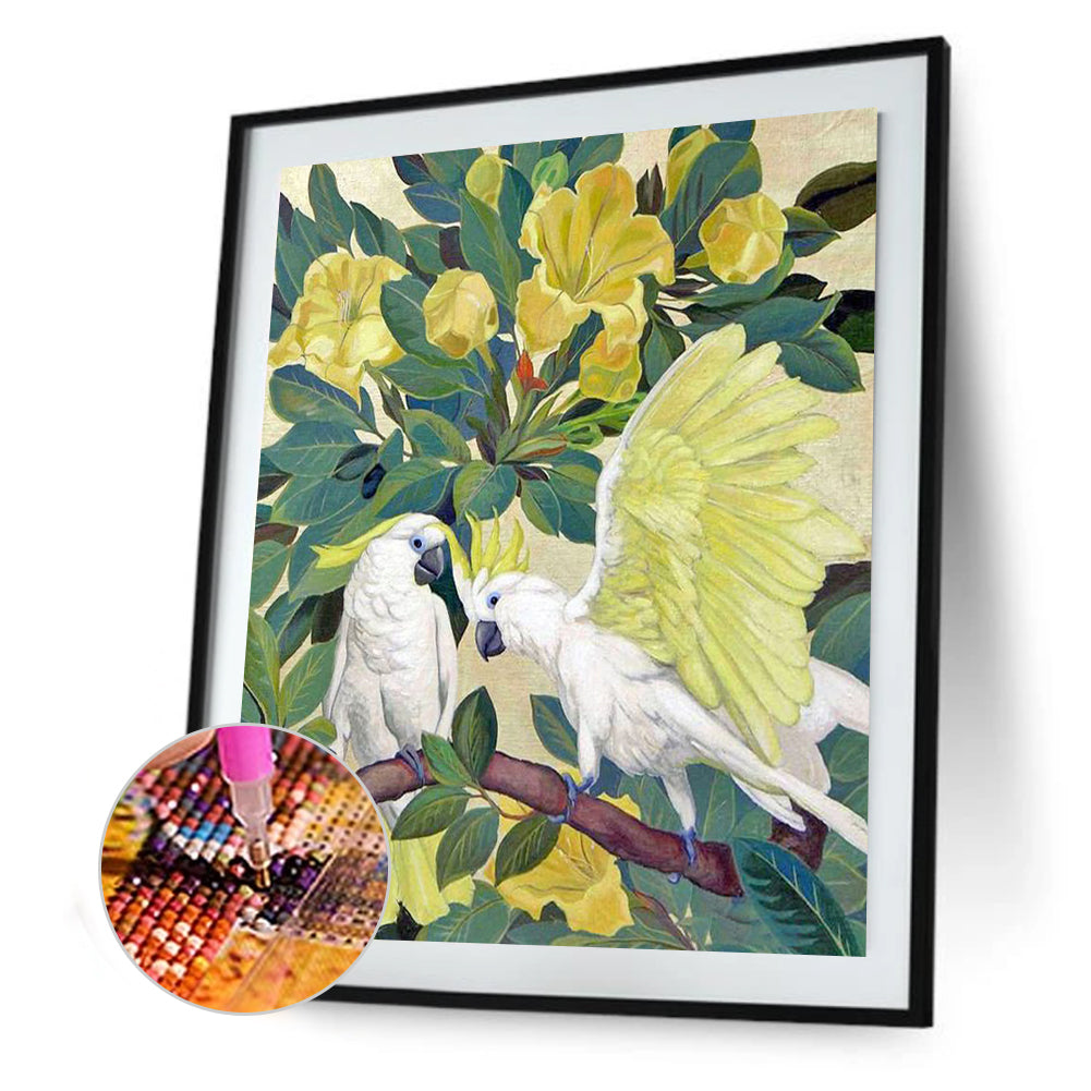 Parrot - Full Round Drill Diamond Painting 30*40CM