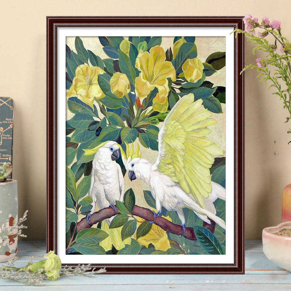 Parrot - Full Round Drill Diamond Painting 30*40CM