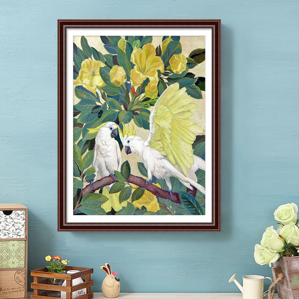 Parrot - Full Round Drill Diamond Painting 30*40CM