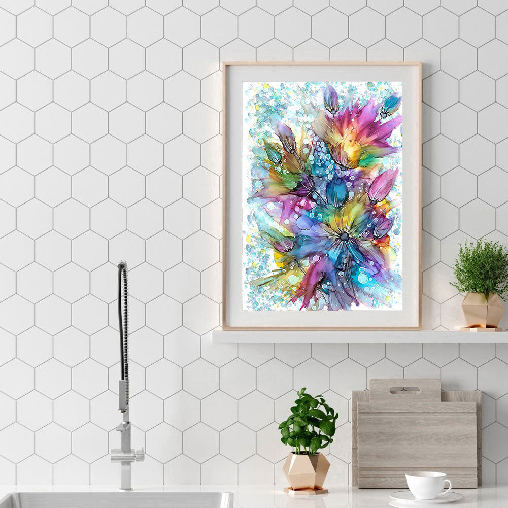 Splash ink - Full Round Drill Diamond Painting 30*40CM