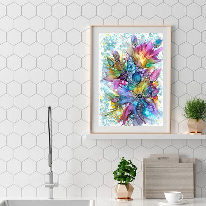 Splash ink - Full Round Drill Diamond Painting 30*40CM