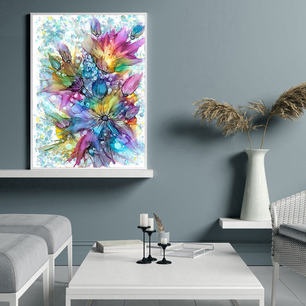 Splash ink - Full Round Drill Diamond Painting 30*40CM