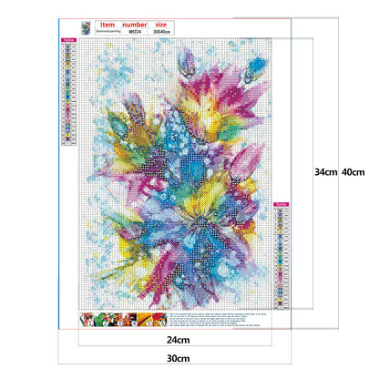 Splash ink - Full Round Drill Diamond Painting 30*40CM