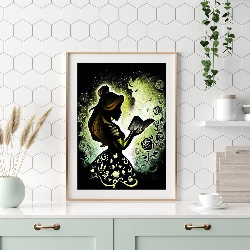 Girl - Full Round Drill Diamond Painting 30*40CM