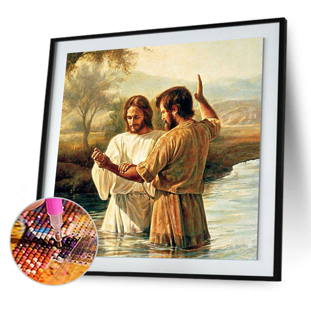 Men - Full Round Drill Diamond Painting 30*30CM