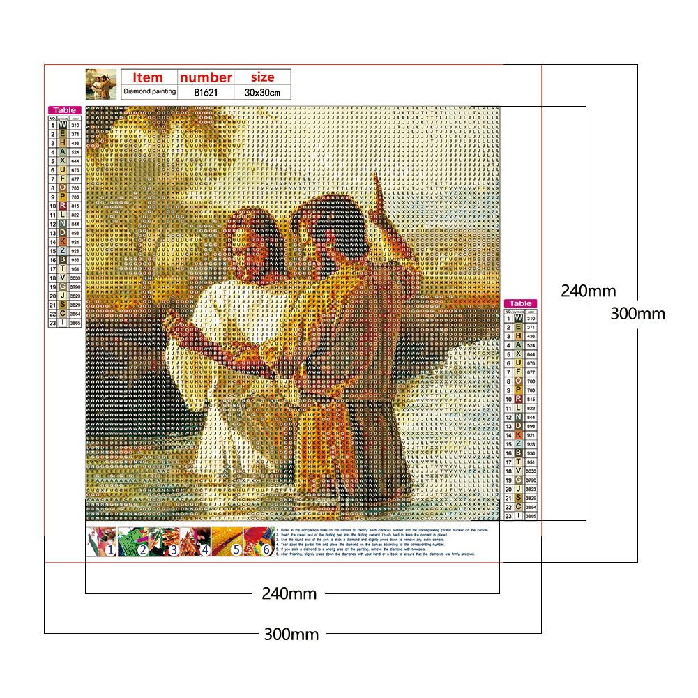 Men - Full Round Drill Diamond Painting 30*30CM