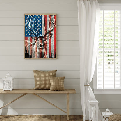 Deer - Full Round Drill Diamond Painting 30*40CM