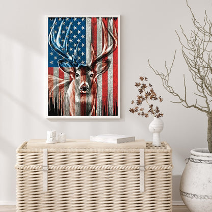 Deer - Full Round Drill Diamond Painting 30*40CM