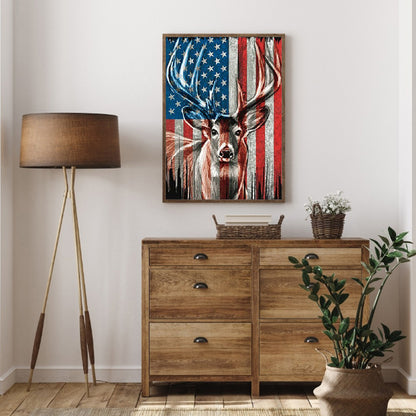 Deer - Full Round Drill Diamond Painting 30*40CM