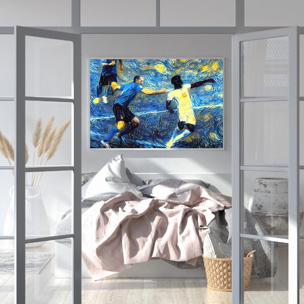 Soccer Players - Full Round Drill Diamond Painting 40*30CM