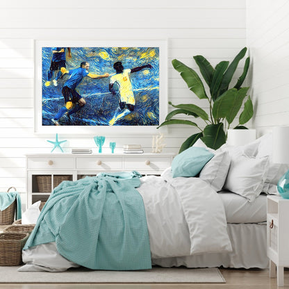 Soccer Players - Full Round Drill Diamond Painting 40*30CM