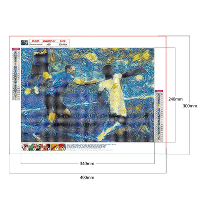 Soccer Players - Full Round Drill Diamond Painting 40*30CM