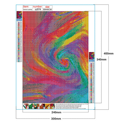 Abstract Pattern - Full Square Drill Diamond Painting 30*40CM