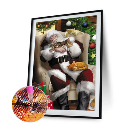 Santa Claus - Full Round Drill Diamond Painting 30*40CM